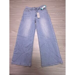 JUSTUSA Light Denim High Rise Slim Wide Leg Jeans Size 6P 28P NWT Stitch Fix